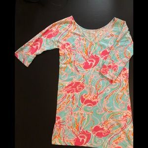 Lily Pulitzer 3/4 sleeve cotton dress